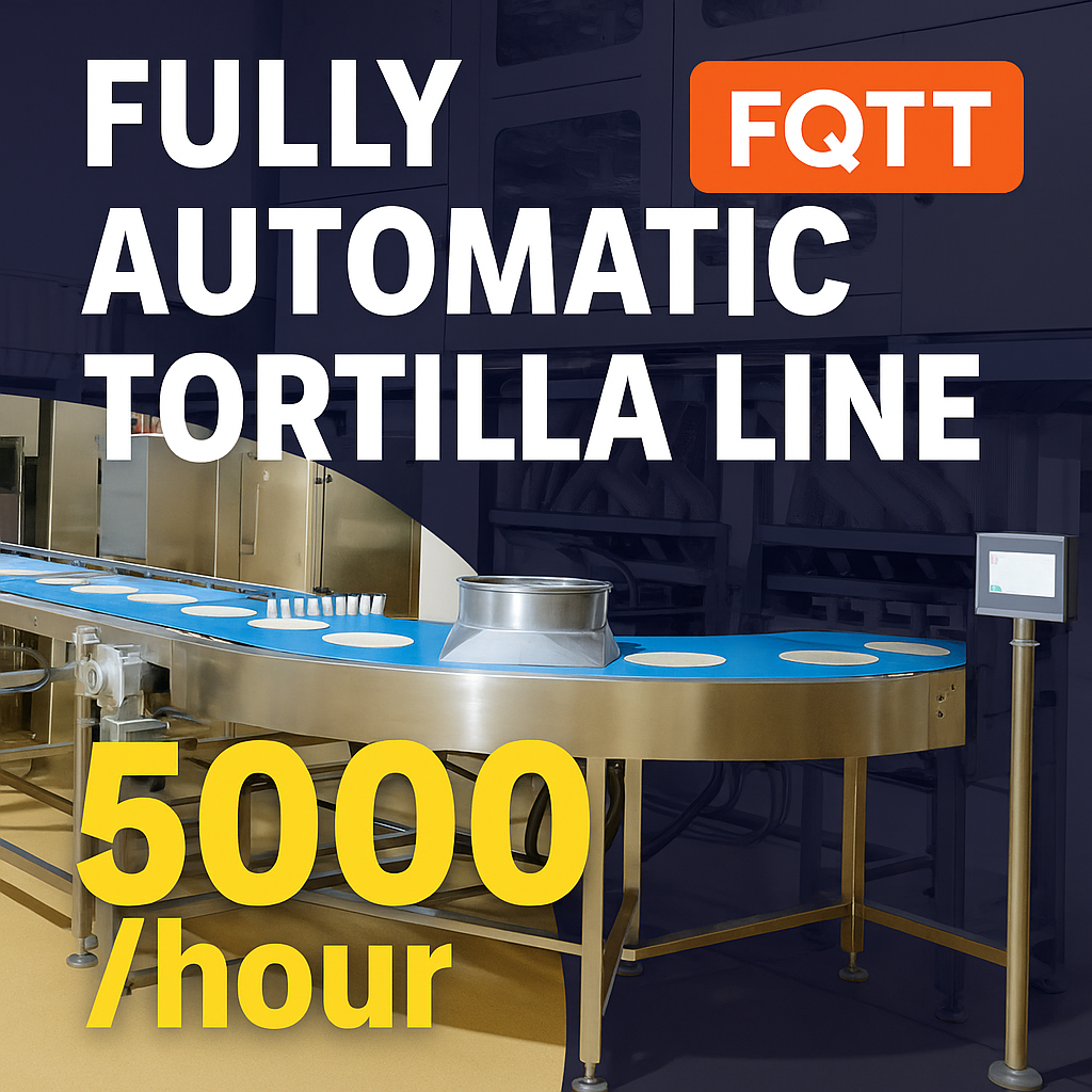 Une analyse complète de la ligne de production avec 18 000 tortillas de maïs par heure